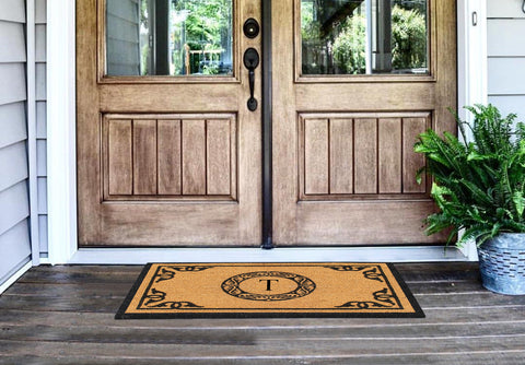 Artisans Geneva Monogrammed  Doormat 24"X39"