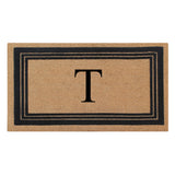 DeHond Classic Border Flocked Monogrammed Doormat 18"X30"