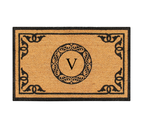 Artisans Geneva Monogrammed  Doormat 24"X39"