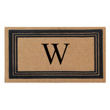 DeHond Classic Border Flocked Monogrammed Doormat 18"X30"