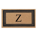 DeHond Classic Border Flocked Monogrammed Doormat 18"X30"