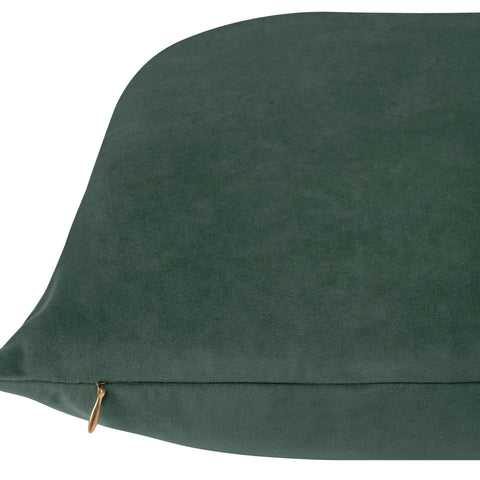 Everywhere Velvet Throw Pillow (Bottle Green) - DelaraHome