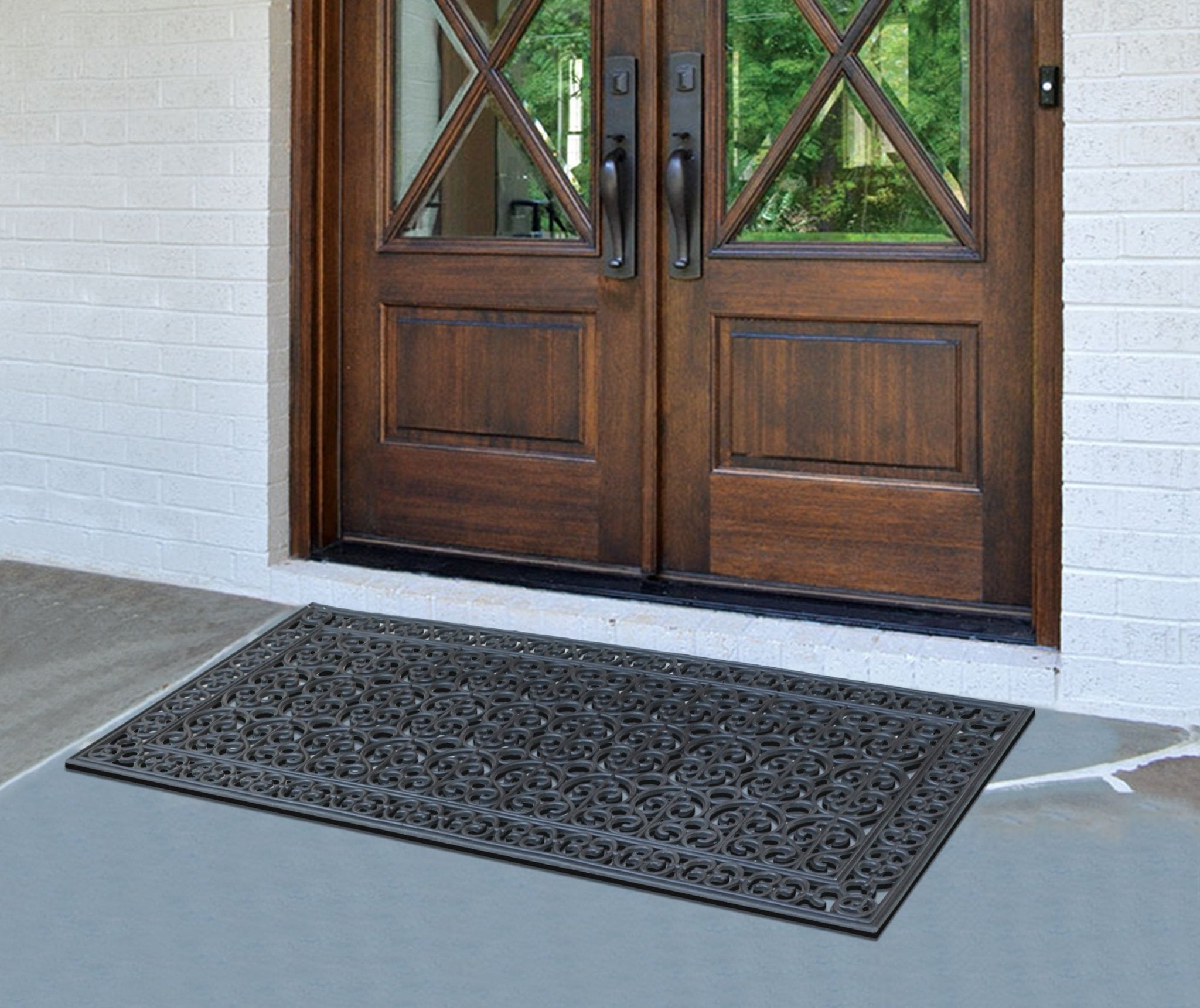 Grandeur Court Large Rubber Doormat 30"X60" - DelaraHome