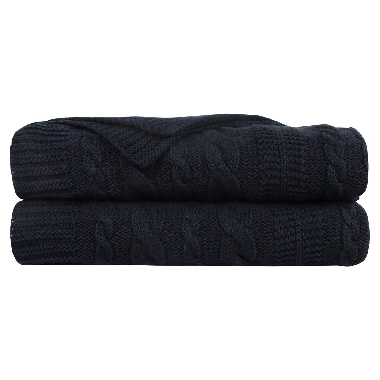 Organic Cotton Cable Knit Throw Delara